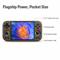 Consola de Juegos Portátil ANBERNIC RG477M con Android 14, Dimensity 8300, 12GB, 256GB, Pantalla de 4.7 Pulgadas y 120Hz, Dispositivo de Juego Metálico
