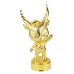 Globaler Wettbewerb Benutzer definiertes Logo Metall Sport Trophy Vergoldete Auszeichnung Trophy Cup 3D Animal Trophy Großhandel Medaille Emaille Pins