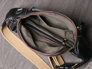 Bolso Bandolera de Piel de Primera Calidad para Hombre, Estilo Triangular, para Viajes, Senderismo, Regalo de Boda, LCB-0043 - Product Image 3