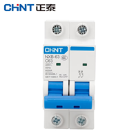 Disjoncteur Chint NXB-63 MCB 2P 63A AC 230V 400V Protection contre les surintensités et les courts-circuits