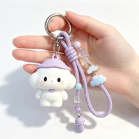 Porte-clés en PVC souple personnalisé, vente en gros abordable, animaux 3D mignons, articles promotionnels, illustrations personnalisées pour cadeaux marketing, souvenirs et objets publicitaires