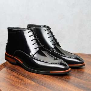Chaussures décontractées de printemps-été pour hommes, style britannique, à bout carré, Derby à lacets, semelles antidérapantes et respirantes - Product Image 3