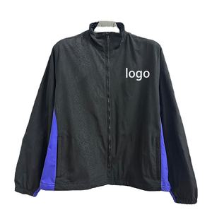 เสื้อแจ็คเก็ตฟุตบอลบาร์เซโลน่าคุณภาพสูงสำหรับผู้ชาย เสื้อกันลมสำหรับกิจกรรมกลางแจ้ง ซิปยาว แห้งเร็ว ตัดเย็บด้วยระบบอัตโนมัติ - Product Image 1