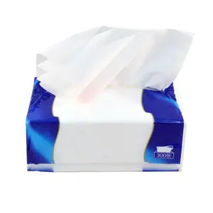 זול Custom מודפס פלסטיק רך חבילה רקמות פנים נייר 2PLY עבור בית מלון או משרד עיסת בתולה רקמות