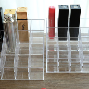 Expositor de acrílico transparente para esmalte de uñas y lápiz de cejas, caja de almacenamiento de plástico para cosméticos, organizador de escritorio con 24 compartimentos - Product Image 2