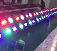 HQLIT 4x100W 4 Yeux 4*100W DMX512 COB Blinder LED pour Public, Lumière Par pour Théâtre et Studio, Blanc Chaud, Blanc Froid, Couleur RGBW