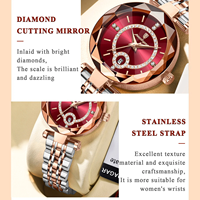 POEDAGAR lujo oro rosa señoras cuarzo reloj de pulsera luminoso impermeable Acero inoxidable relojes de mujer