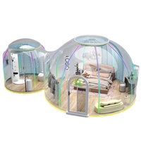 Tente transparente PC Starry Sky Room, installation facile, pour villa, hôtel, salle à manger, salle de bain, serre, design postmoderne, garantie 5 ans