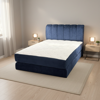 Mulunka King-Size Verstellbares Komprimiertes Modernes Bettset Umweltfreundlicher Stoff Weicher Hochdichter Reiner Schwamm Platzsparendes Modulares Design