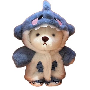 Venta al por mayor Red <span class=keywords><strong>Shark</strong></span> Becomes Super Cute Bear peluche bordado PP algodón tela muñeca almohada alivio del estrés Animal de peluche - Product Image 1
