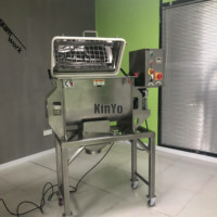 KinYo 20L-80L Lab Style Double Cone Tumbler Blender 80W Moteur et boîte de vitesses pour le mélange chimique de poudres plastiques