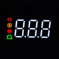 Module d'affichage LED à 7 segments personnalisable professionnel avec ventilateur de refroidissement intégré, panneau numérique à 3 chiffres et icônes de ventilateur intégrées