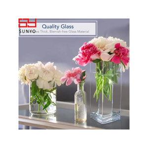 Sunyo <span class=keywords><strong>vase</strong></span> en verre cube cylindrique <span class=keywords><strong>carré</strong></span> en stock cristal design de bloc populaire de haute qualité personnalisé - Product Image 6