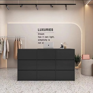 Tùy Chỉnh Thiết Kế Hiện Đại Kinh Tế Quầy Tiếp Tân Bàn Đồ Nội Thất Cửa Hàng Cửa Hàng Kính Bàn Tiếp Tân - Product Image 4