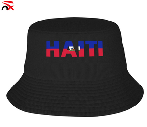 Chapeau de pêcheur à logo personnalisé en polyester 58-60 cm, drapeau haïtien, drapeaux de nombreux pays différents, chapeau de pêcheur pour les fans de football, chapeau de seau - Product Image 6