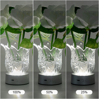 Cristal rose ambiance lampe chambre lampe de chevet LED veilleuse romantique ins vent net rouge humeur lampe cadeau