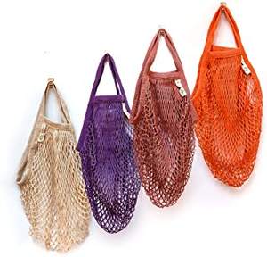 Sac de courses en filet de coton écologique, vente chaude 2022, sac à provisions en filet pour fruits et légumes - Product Image 6