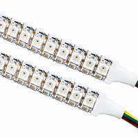 Tira de Luces LED RGB Pixel de 144 LED/m, Impermeable IP65, Colorida, DC5v, Programable, Direccionable, 5V WS2812B SK6812