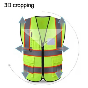 Áo phản quang an toàn tùy chỉnh, độ phản quang cao, dành cho nam, chống thấm nước, 100% polyester, đồng phục bảo hộ lao động, in logo tùy chỉnh - Product Image 3