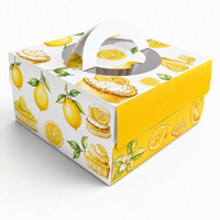 Boîtes à gâteaux en papier personnalisées transparentes de 6, 8, 10, 12 pouces avec doublure en éponge en matériaux recyclés pour pâtisseries et boulangeries, emballage avec fenêtre