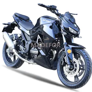 Desain keren jalan hukum 250CC bensin olahraga balap sepeda motor minyak mesin pendingin air 400cc motor Gas sportbike