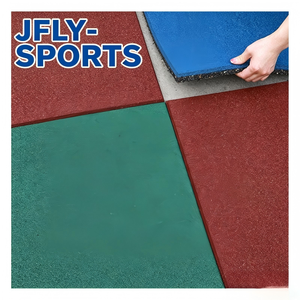 Dalles en caoutchouc emboîtables antidérapantes et antichoc pour sols de terrains de jeux extérieurs, parcs communautaires et maternelles, résistantes aux intempéries - Product Image 1