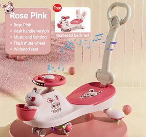 รถโยกเด็ก 1-7 ปี ล้อเงียบสี่ล้อ หลากสี รถโยกเด็กราคาถูก ของเล่นขี่สำหรับเด็กเล็ก - Product Image 6
