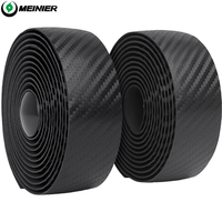 Pita Stang Sepeda PU EVA 3Mm Anti Selip Lembut Bersirkulasi Udara Pita Batang Sepeda Jalan 2100Mm Lebar 30Mm Hitam