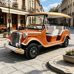 Carro Clásico Retro de Larga Duración con Batería de Litio para Parques Temáticos, Villas y Recorridos, Auto Eléctrico Vintage - Product Image 1