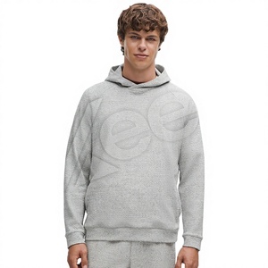 เสื้อฮู้ดดี้ลำลองแบบกำหนดเองสำหรับฤดูหนาว รุ่น XC-MH-19 ผ้าฝ้ายผสมโพลีเอสเตอร์สำหรับผู้ชาย มีกระเป๋าด้านหน้า พิมพ์ลายด้วยเทคนิค Heat-Transfer ระบายอากาศได้ดี - Product Image 1