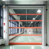 Puerta Rápida Horizontal de PVC para Taller Industrial, Puerta de Tela de Elevación Automática de Alta Velocidad, Fabricante