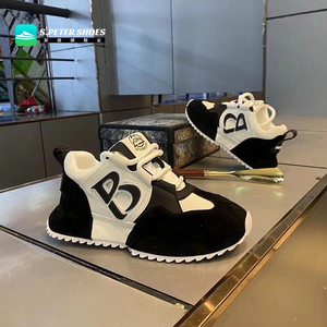 Nouvelles baskets montantes décontractées pour hommes en cuir PU à semelle épaisse, respirantes, style urbain, pour le skateboard - Product Image 1