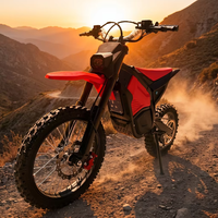 Moto électrique tout-terrain haute puissance 60V 1500W avec pneus 14/17 pouces, vitesse maximale 80 km/h, idéale pour les zones scéniques et événements