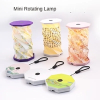 2025 nouveau Mini LED lumière lampes de Table pliant papier rotatif lumière réfrigérateur aimants pour entreprise cadeaux promotionnels LED décoration
