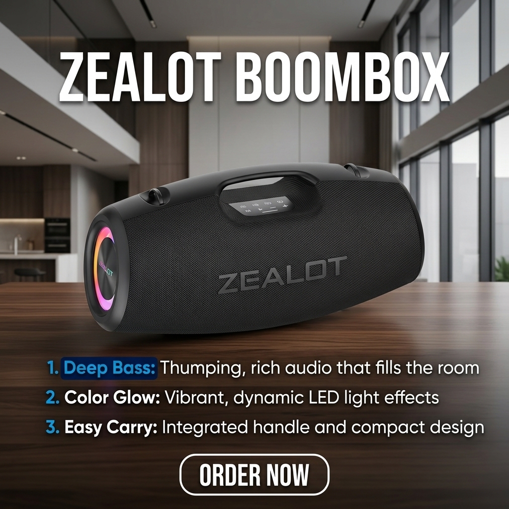 New Arrival 120W Powerful Zealot S78 Wireless for Speaker Outdoor Portable DJ Music Top Sound Fashionable · image 2