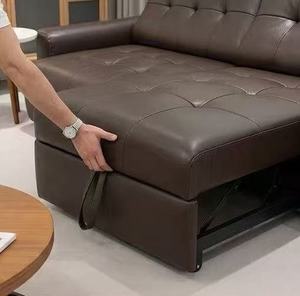 Sofá Reclinable Eléctrico de Cuero Marrón de Lujo, Sofá Moderno de 3 Plazas con Asiento Extra Profundo y Puerto USB para Sala de Estar - Product Image 3