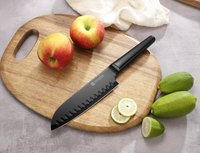 Santoku couteau de Chef de cuisine à Double lame large de haute qualité et couteau professionnel résistant à la rouille pour fruits, légumes, filet de poisson, Sushi
