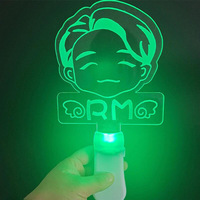 7 couleurs personnalisé KPOP Bangtan garçons bâton lumineux acrylique Fluorescent clignotant bâton dessin animé personnel Image Flash bâton pour Concert