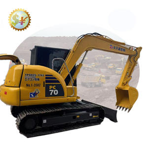 Komatsu-Miniexcavadora de orugas de 7 toneladas con rodamiento de bomba de engranajes de motor Yanmar, fabricada en Japón, PC70 ZX70 307 - Product Image 1