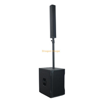 Système de haut-parleurs colonne compact Dragonstage HM803 avec caisson de basses actif HM1200BA, puissance de programme 640W, impédance 8 ohms