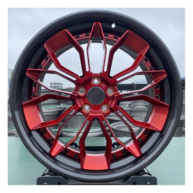 GVICHN Carbon Fiber Wheels 20 21 22 24 26 Inch Forged Alloy Car Rims Custom 5x112 5x120 5x114.3 Racing Car Wheels