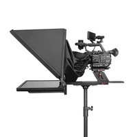 Vente chaude 22 pouces Portable téléprompteur moniteur Kit professionnel grand écran Vlogging équipement haut-parleur support diffusion en direct