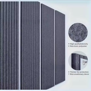 Pannello Fonoassorbente <span class=keywords><strong>e</strong></span> Isolante Moderno con Scanalature a V <span class=keywords><strong>e</strong></span> Fibra di Poliestere per Decorazione Murale in Hotel - Product Image 4