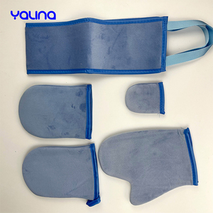 Guantes Aplicadores de Autobronceador de Doble Cara de Terciopelo con Muñequera Elástica para Venta al por Mayor y Marca Privada - Product Image 2