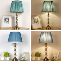 Lampe en tissu noir moderne de luxe pour hôtel, abat-jour de bureau, veilleuse décorative pour la maison, lampe de Table de chevet