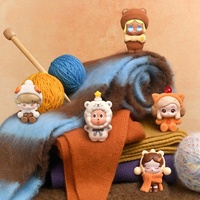 Figurine de mode originale et authentique Pop Mart Blind Box, série Mystery POP MART POP BEAN Fluffy Cozy, boîtes surprise en sachet mystère