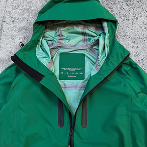 कस्टम वाटरप्रूफ पॉलिएस्टर प्रीमियम ट्रैकसूट पुरुषों ज़िप जेब डिजाइन जैकेट ड्रॉस्ट्रिंग जॉगर 2 टुकड़ा सेट विंडब्रेकर ट्रैकसूट - Product Image 3