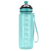 Gourde à paille en Tritan sans BPA de 650 ml avec corde pour le camping, les étudiants et les enfants - Écologique et sûre