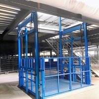 Industrielle Führungsschienen-Hydraulik-Lastenaufzug Kleiner Lager-Güteraufzug Vertikaler Warenlift