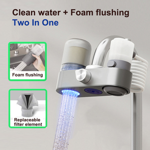Filtre à <span class=keywords><strong>eau</strong></span> de robinet 4-en-1 avec modes de nettoyage d'appoint brut de filtration <span class=keywords><strong>pour</strong></span> usage domestique - Product Image 2